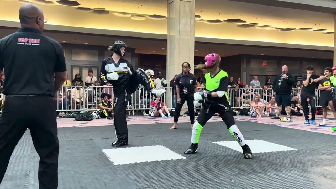 Team Paul Mitchell vs Team Revolution Women's Team Sparring - Battle of Atlanta 2024 background