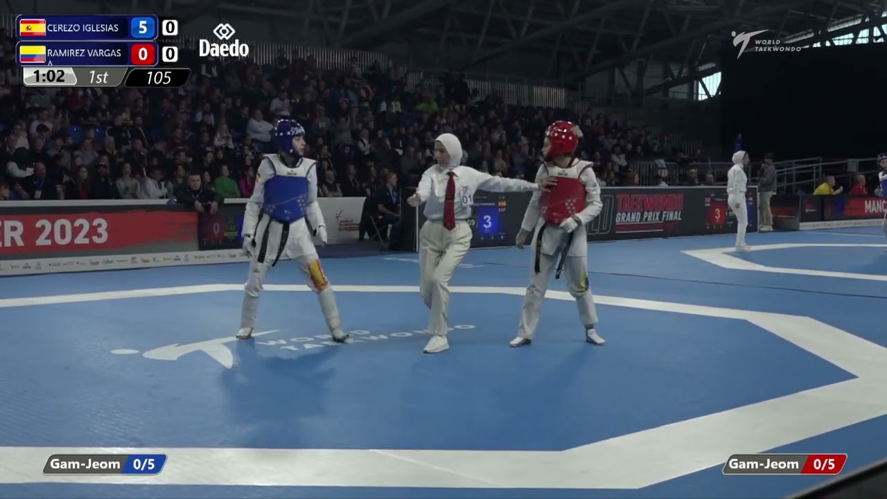 105 Round of 16 WOMEN W 49KG ESP CEREZO IGLESIAS COL RAMIREZ VARGAS A