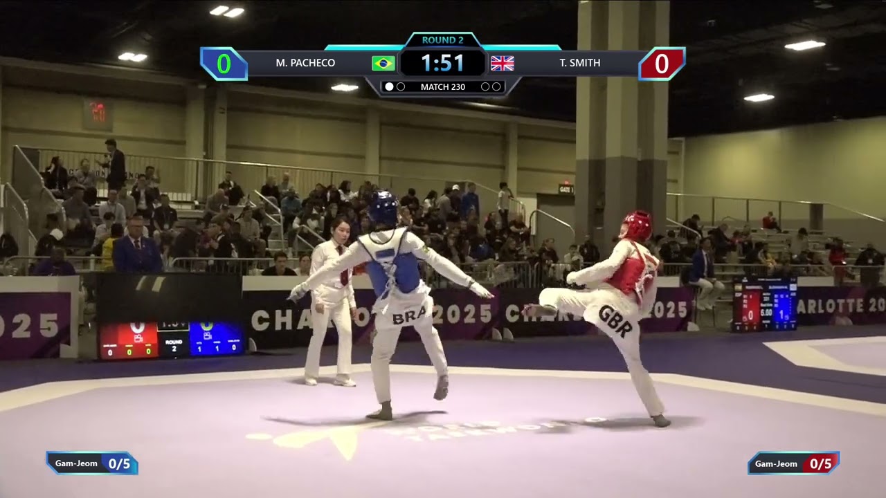 230 Round of 16 W 57kg BRA M PACHECO GBR T SMITH PGM