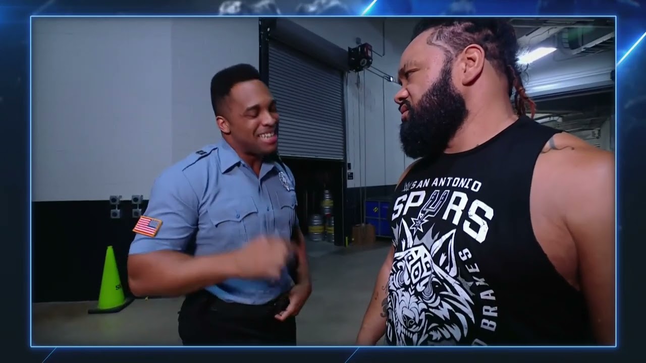 Solo Sikoa will defend his title inside a Steel Cage against Jacob Fatu | SmackDown Jul 18, 2025 background