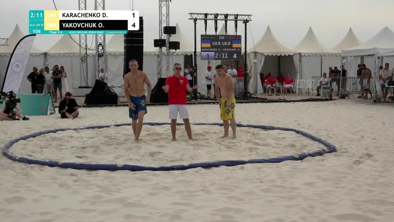 Demid KARACHENKO (UKR) vs. Oleksii YAKOVCHUK (UKR) • Final 3-4 • Men's BW 90Kg