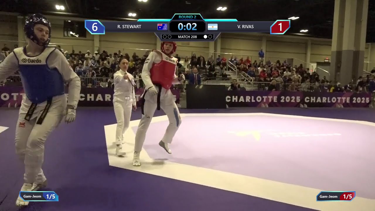 208 Round of 64 W +67kg AIN A Kosmycheva PUR N Roman PGM background