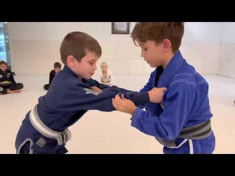 Super focused kids BJJ training