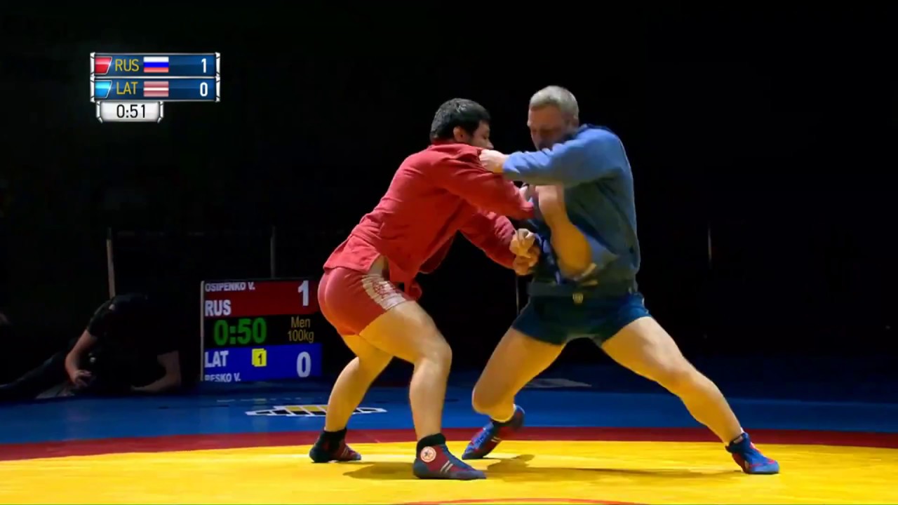 OSIPENKO Viktor (RUS) vs RESKO Viktors (LAT). Sambo World Cup Kharlampiev Memorial 2018 background
