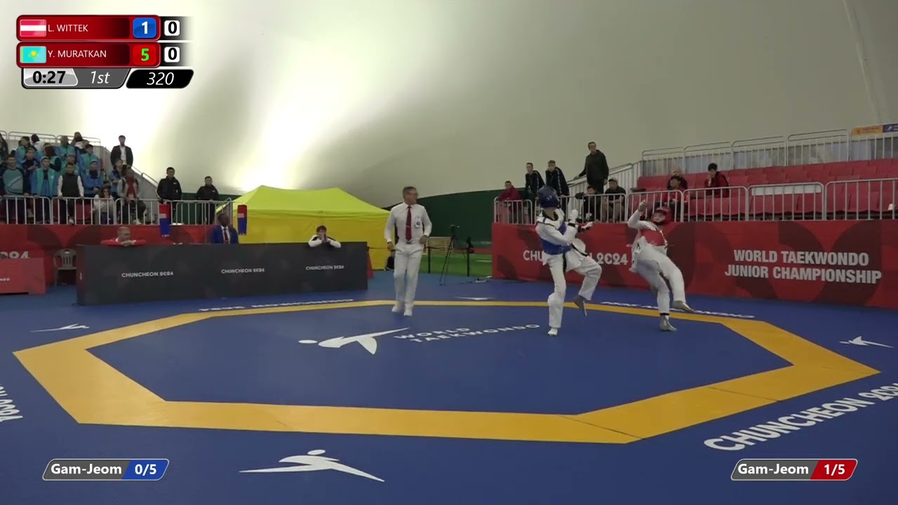 320 Round of 32 Men 68kg AUT L WITTEK KAZ Y MURATKAN