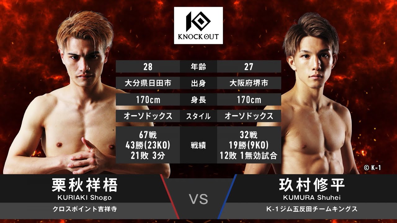 栗秋祥梧 vs 玖村修平【MAROOMS presents KNOCK OUT 2023 vol.4】 background
