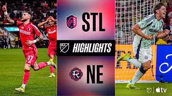 St. Louis CITY SC vs. New England Revolution | Full Match Highlights | INSANE HARTEL CHIP!