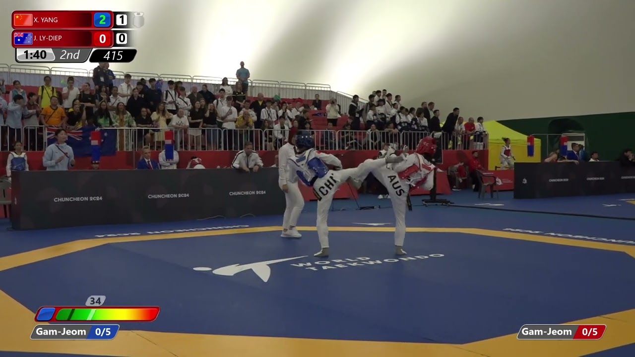 415 Round of 32 Women 42kg CHN X YANG AUS J LY DIEP