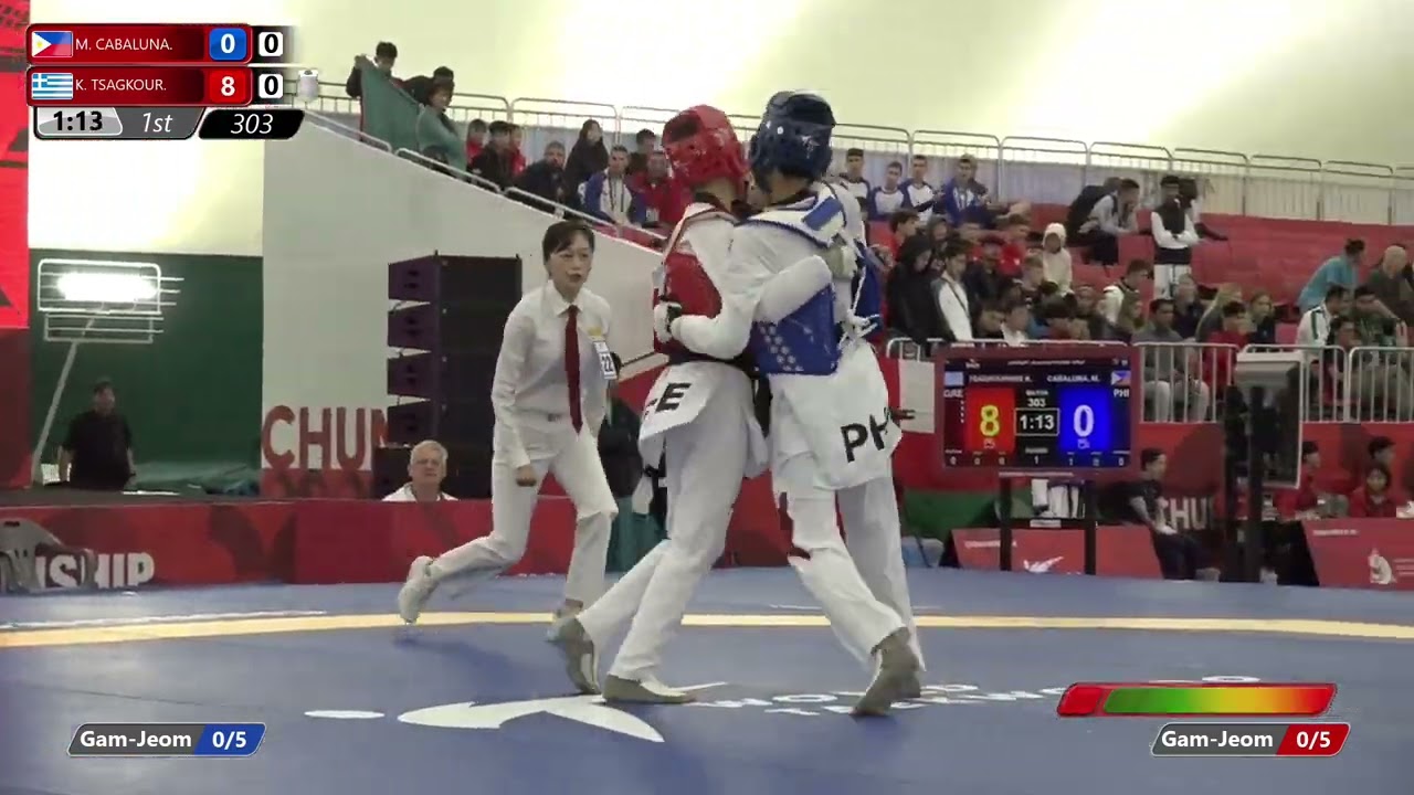 303 Round of 64 Men 45kg PHI M CABALUNA GRE K TSAGKOUR