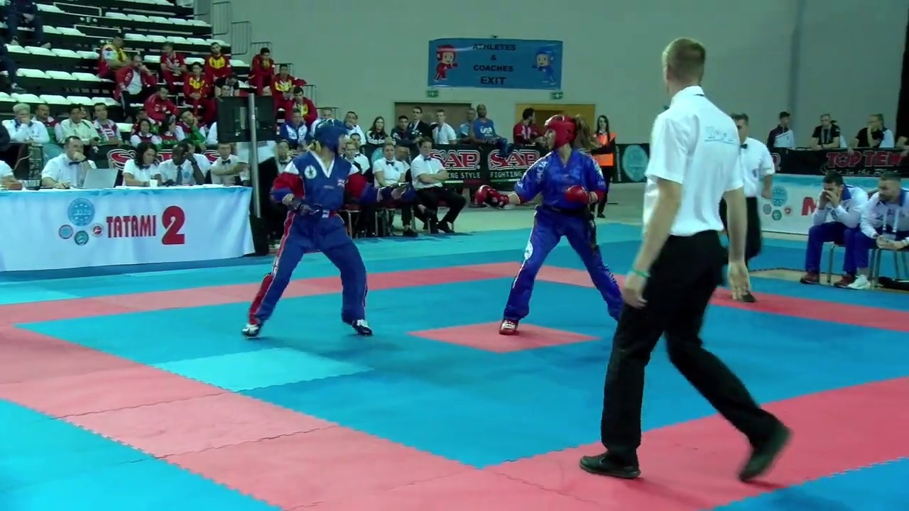 Carlotta Pra v Elizabeth Ferioli WAKO World Championships 2019 background
