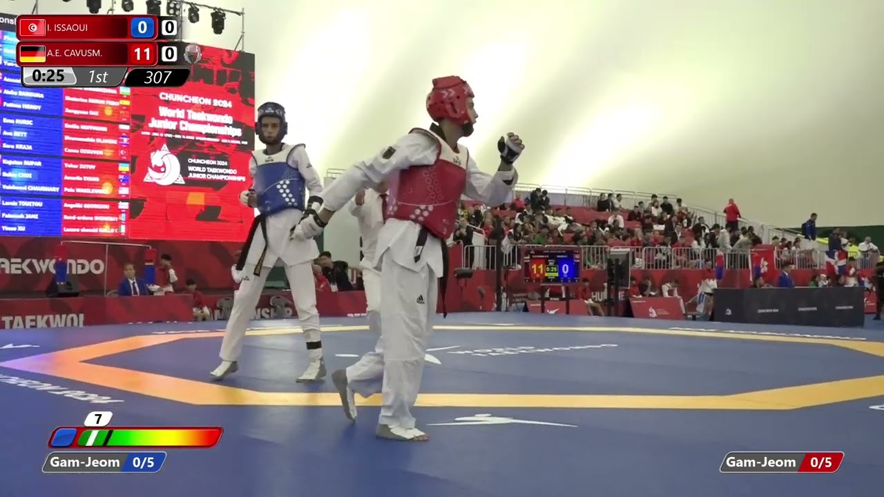 307 Round of 64 Men 63kg TUN I ISSAOUI GER A E CAVUSM