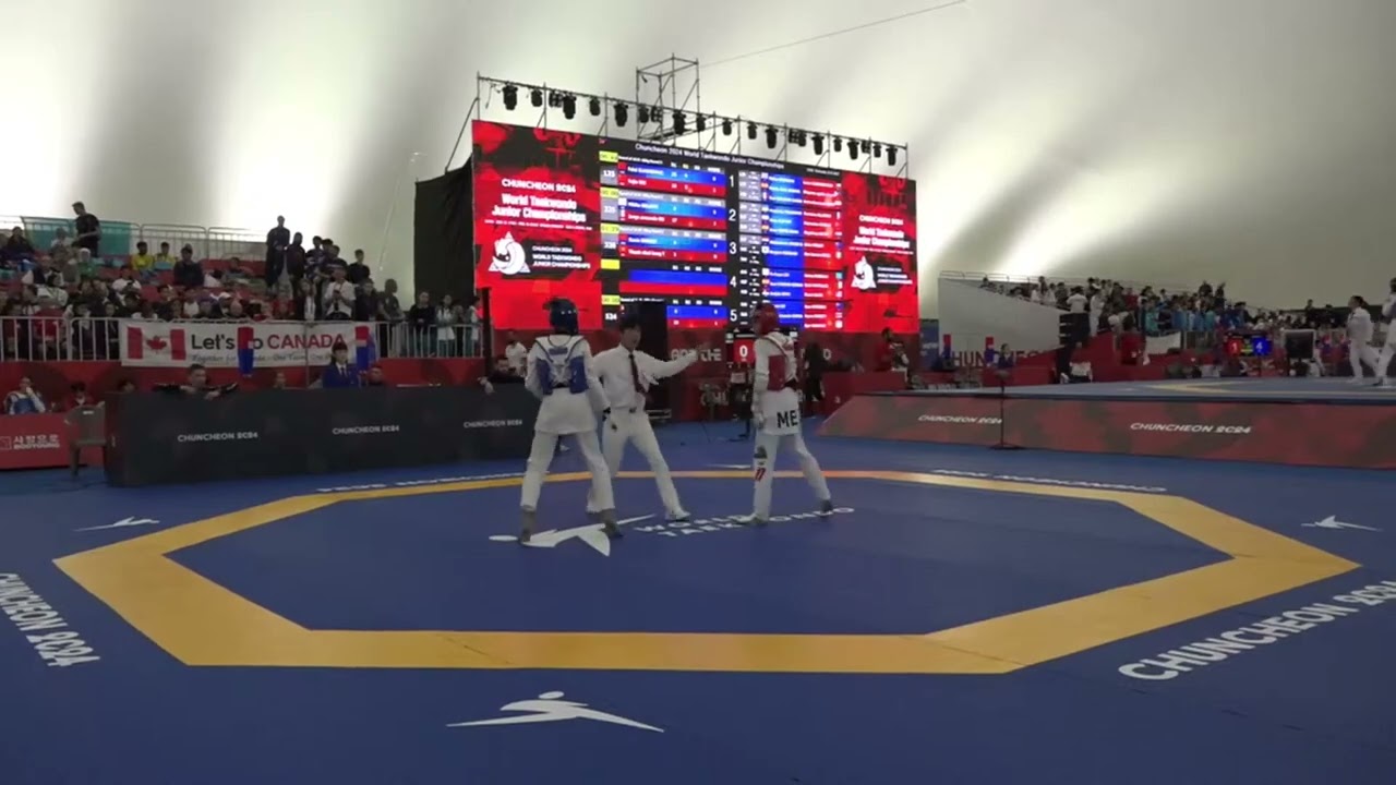 225 Round of 16 Men 45kg AIN BELAVYI Mikita MEX RODRIGUEZ CORDERO Jorge armando background