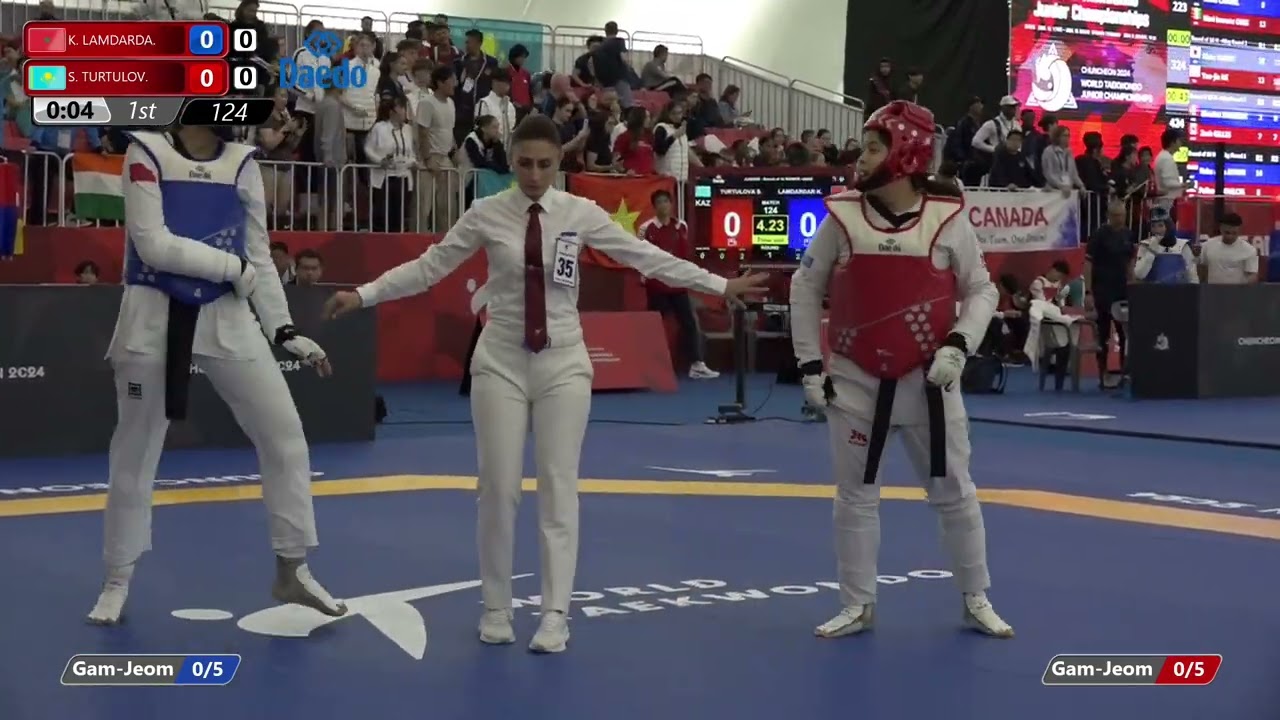 124 Round of 16 Women +68kg MAR K LAMDARDA KAZ S TURTULOV background