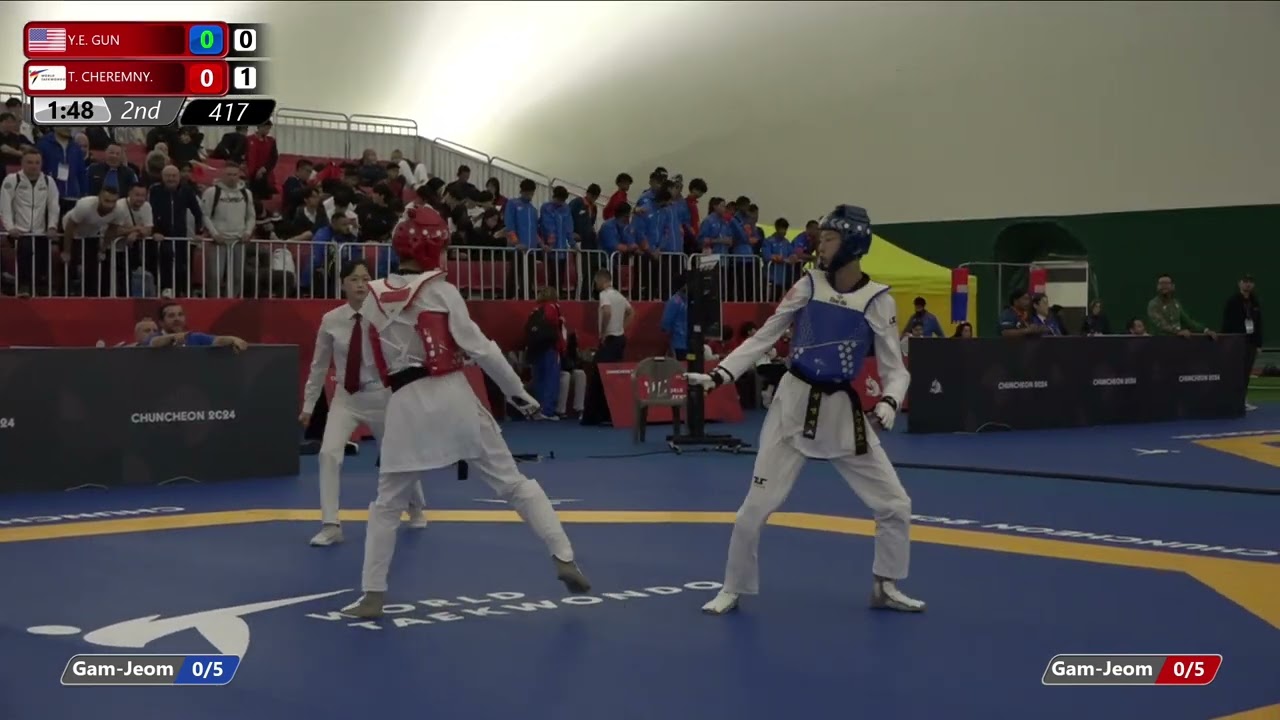 417 Round of 32 Men 45kg USA Y E GUN AIN T CHEREMNY background