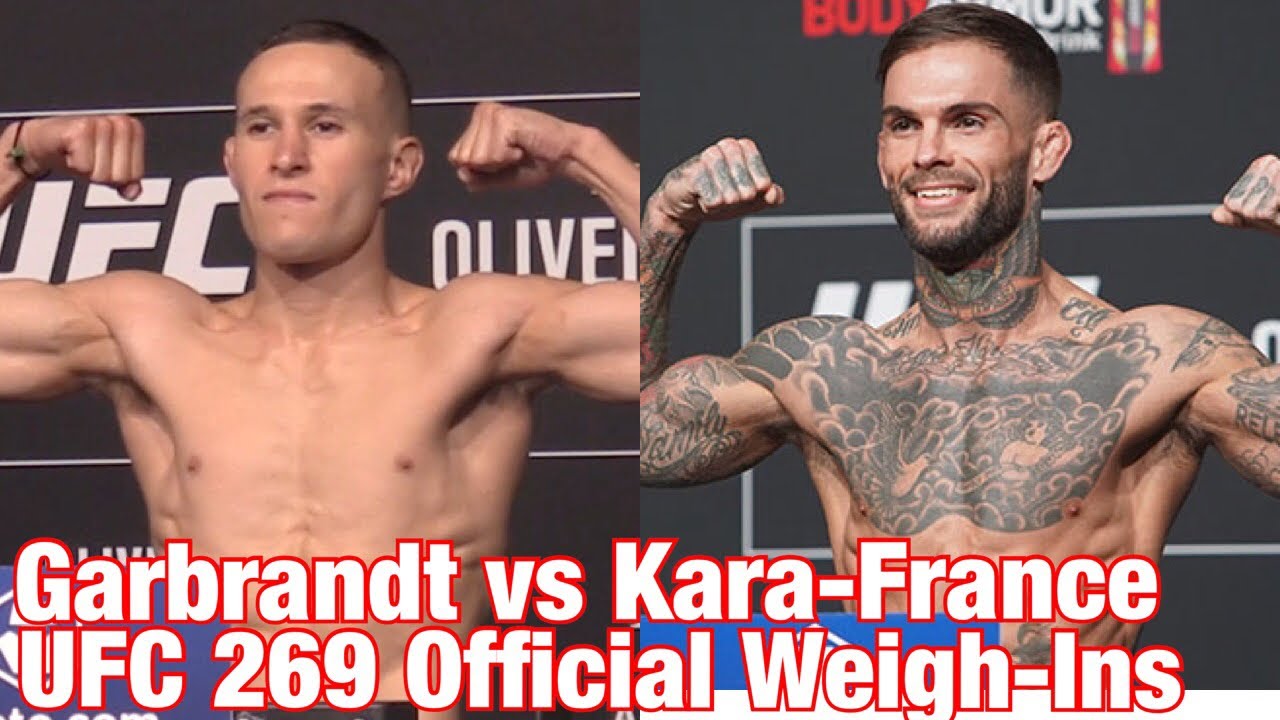 UFC 269 Official Weigh-Ins: Cody Garbrandt vs Kai Kara-France