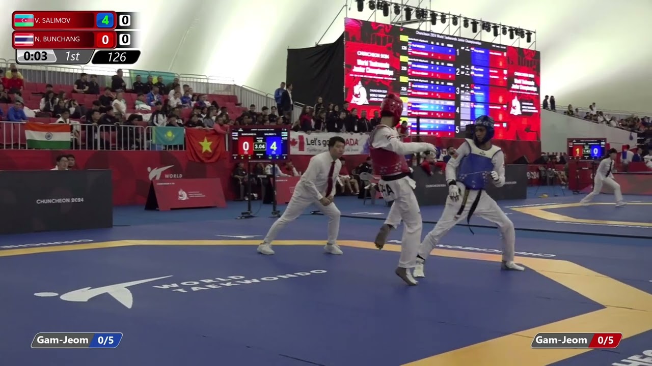 126 Quarterfinals Men 63kg AZE V SALIMOV THA N BUNCHANG
