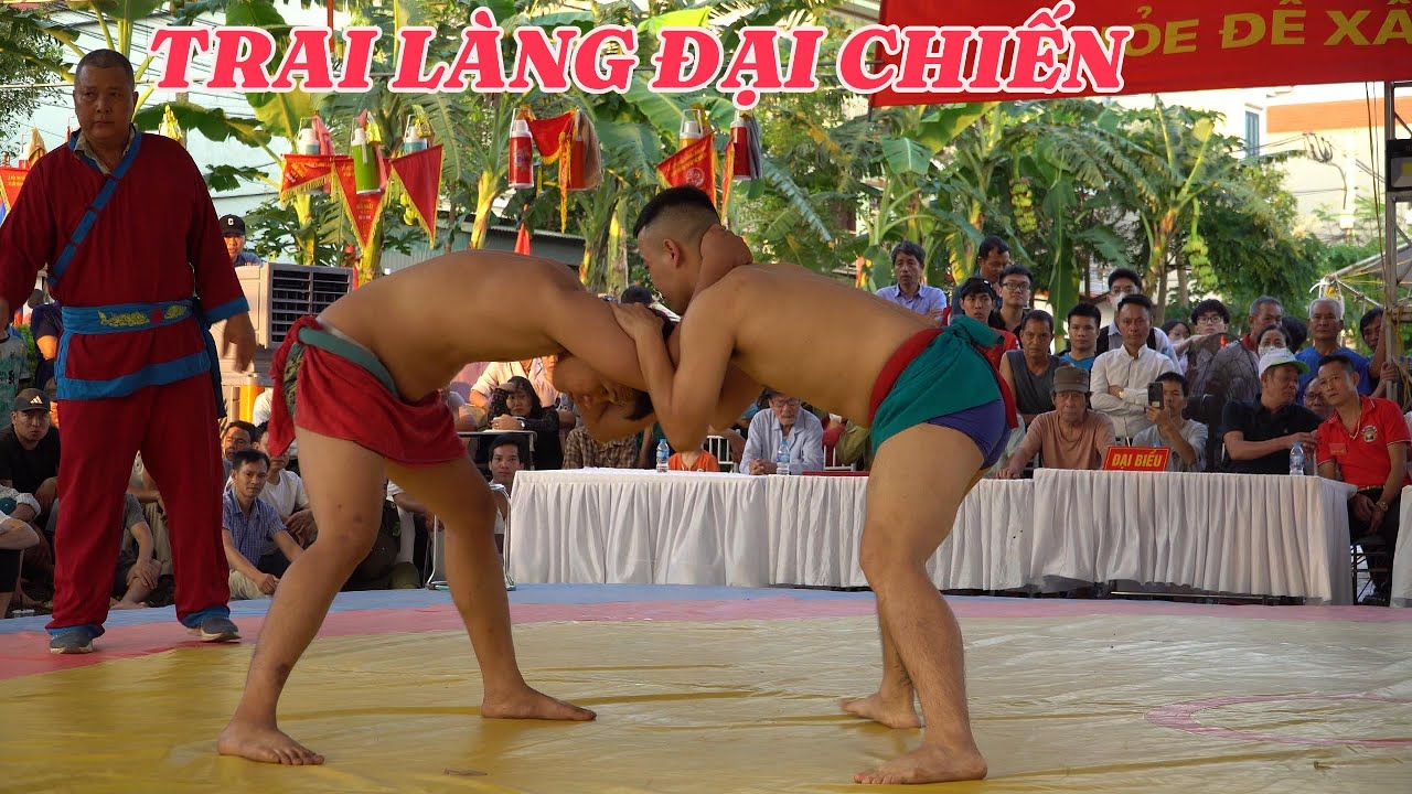 Đại chiến Trai Làng. Mens wrestling background