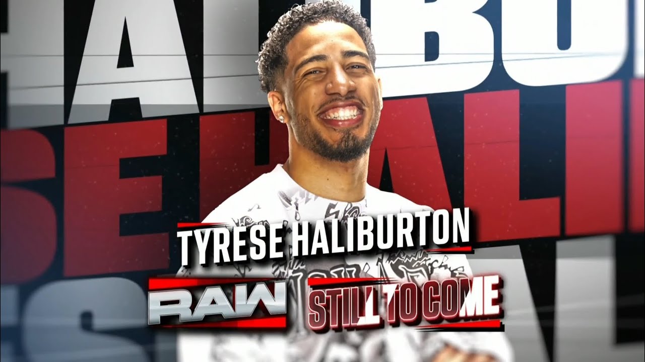 Tyrese Haliburton is coming to WWE 2K25: Raw, May. 19, 2025 background