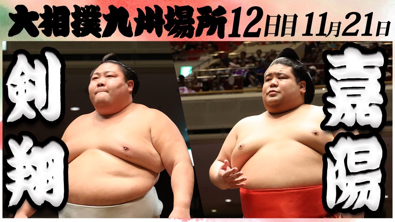 大相撲 剣翔ー嘉陽 <令和6年九州場所・12日目>SUMO background