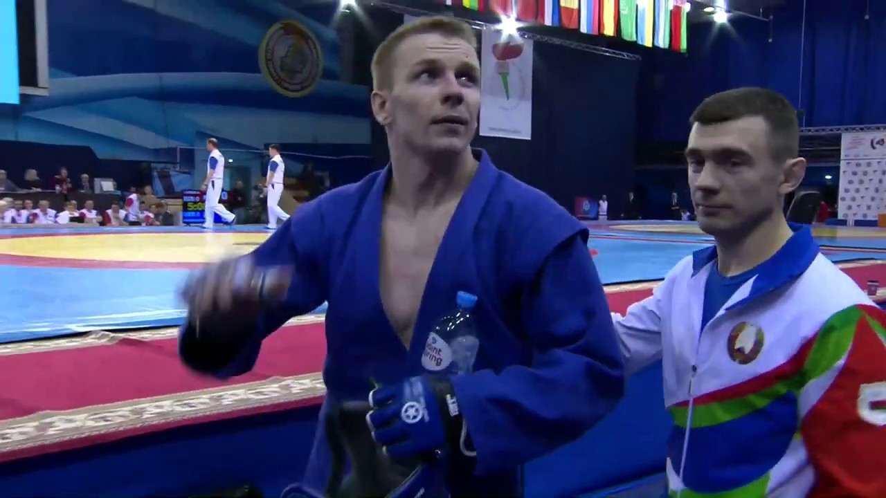 GOLIACHENKO (UKR) vs ALEKSIYEVICH (BLR). International SAMBO Tournament. Belarus 2020