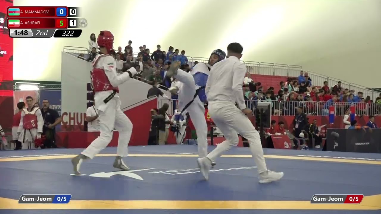 322 Round of 16 Men +78kg AZE A MAMMADOV IRI A ASHRAFI
