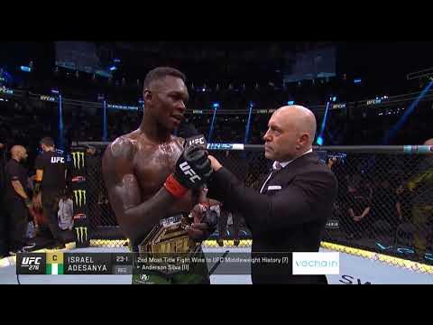UFC 276: Исраэль Адесанья - Слова после боя