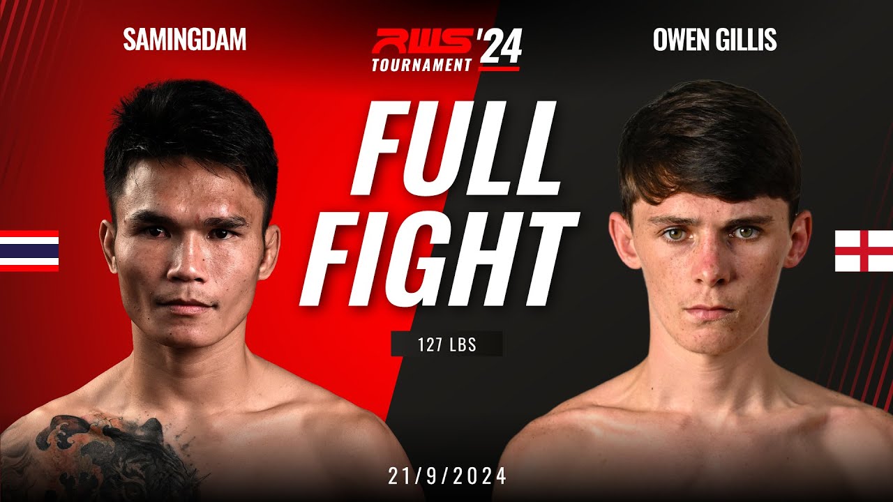 Full Fight l Samingdam Chor. Ajalaboon vs Owen Gillis I RWS background