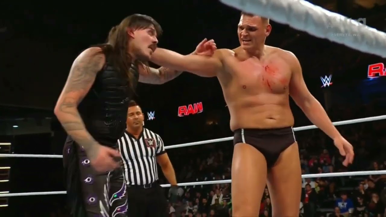 WWE RAW DOMINIK MYSTERIO VS GUNTHER 12/02/24 background