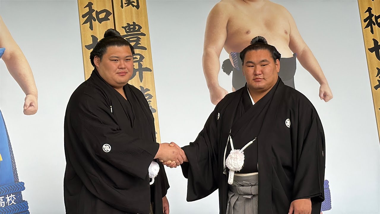 速報❗️大の里・豊昇龍 優勝額贈呈式✨【大相撲令和7年初場所】onosato & HOSHORYU winner portrait【sumo】2025/05/10