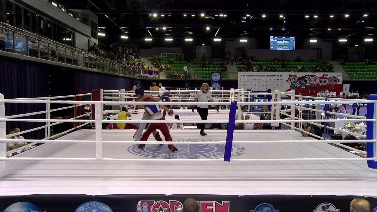 Vlada Kokriakova v Gizem Kocaoglu WAKO European Championships 2019 background