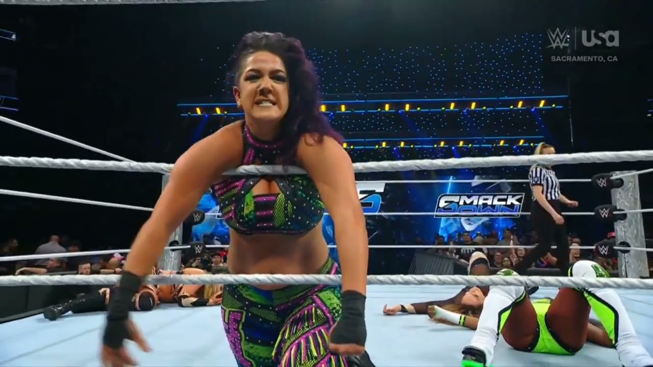 WWE SMACKDOWN NIA JAX & TIFFANY STRATTON VS BAYLEY & NAOMI 09/20/24