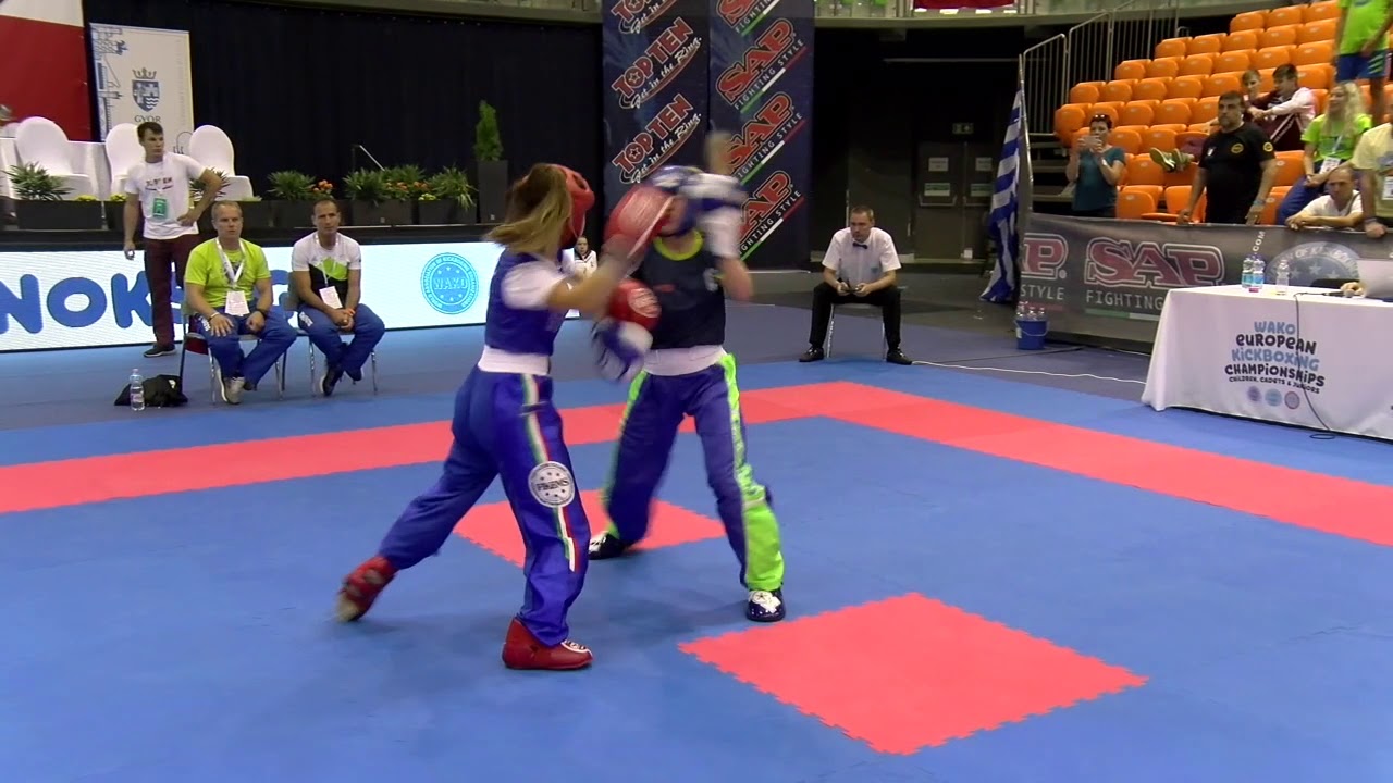Nina Kitek v Dalila Maccarone WAKO European Championships 2019