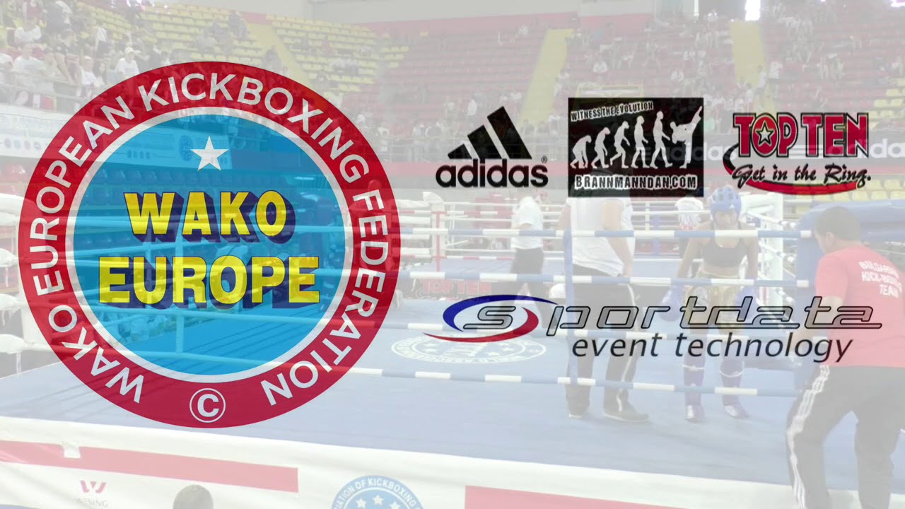 Anna Dmitrieva v Edje Demirova WAKO European Championships 2017 background