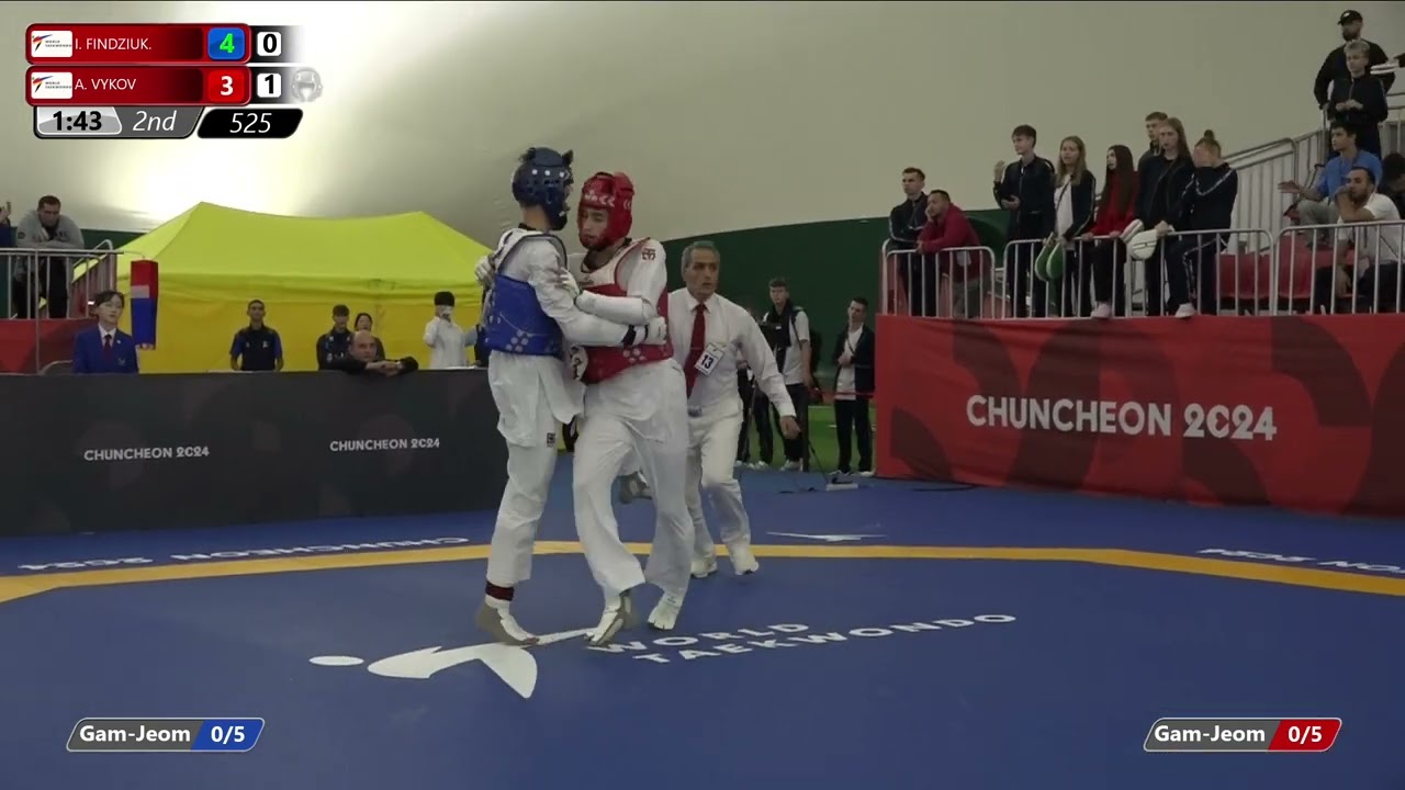 525 Round of 16 Men 68kg AIN I FINDZIUK AIN A VYKOV background