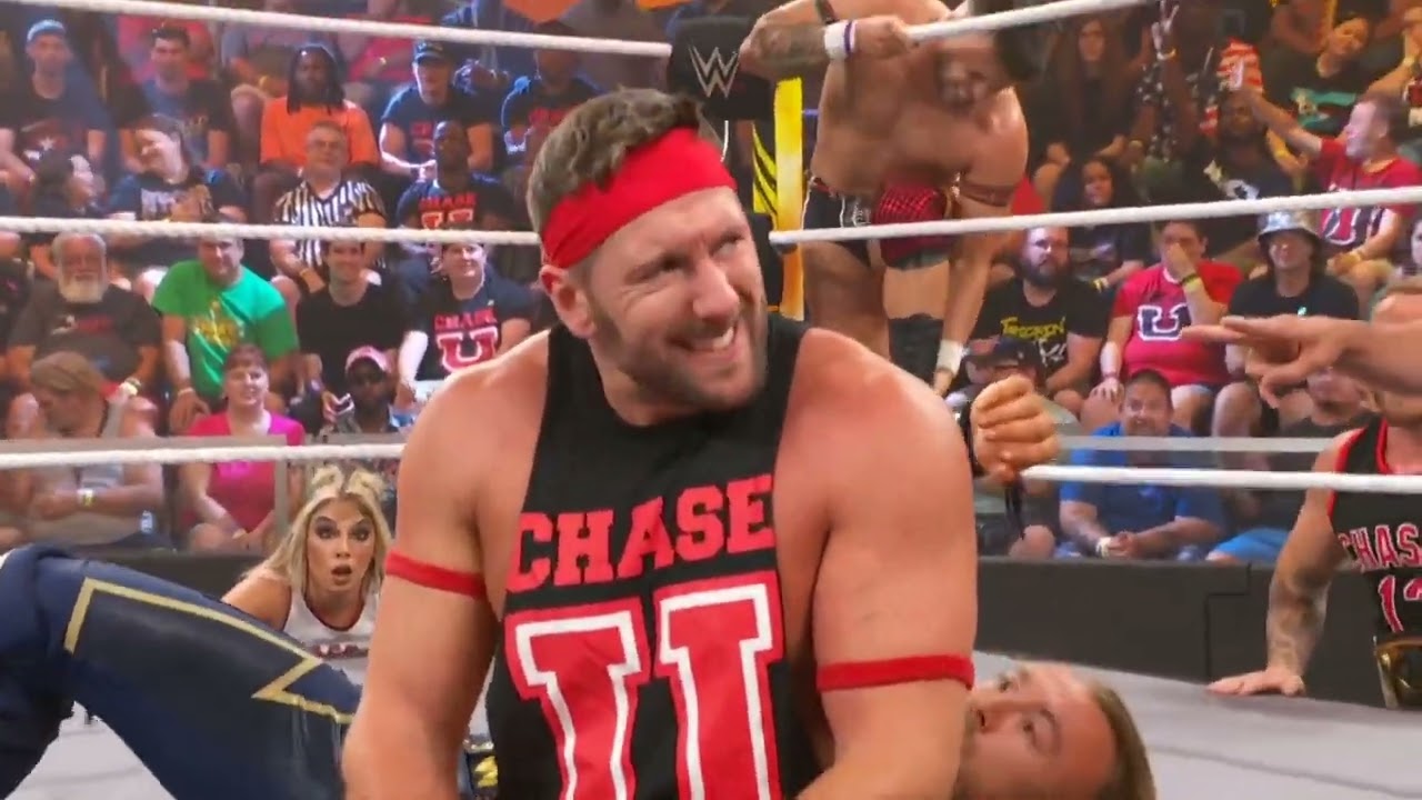 WWE NXT CHASE U VS NATHAN FRAZER & AXIOM 08/20/24 background