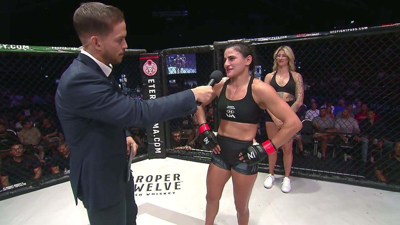 Eternal MMA 82 - Amena Hadaya - Post Fight Interview background