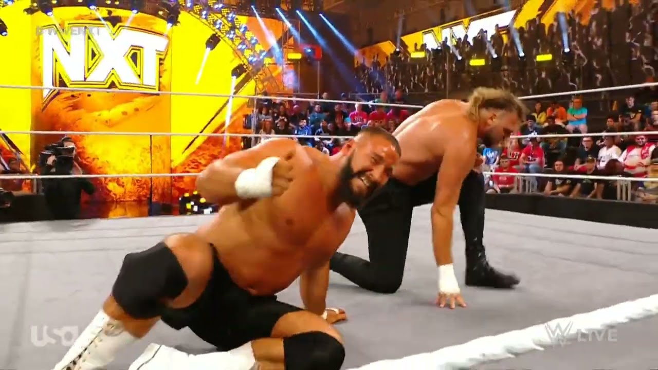 WWE NXT BRON BREAKKER VS VON WAGNER 11/07/23 background