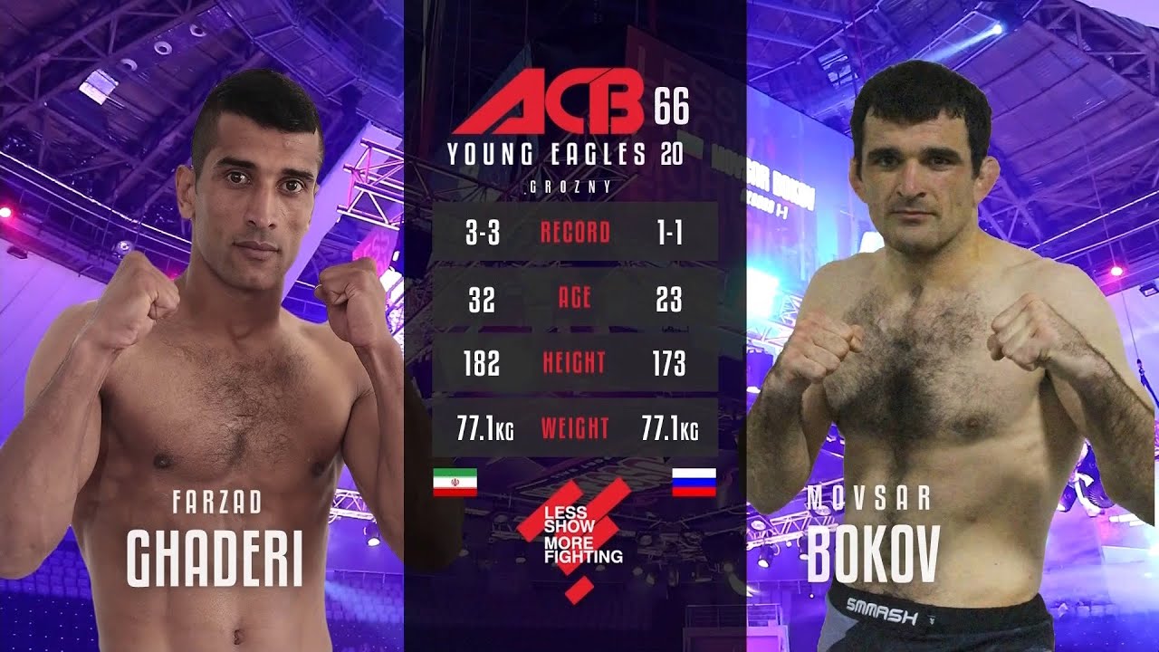 Фарзад Гадери vs. Мовсар Боков | Farzad Ghaderi vs. Movsar Bokov | ACB 66 - Young Eagles 20