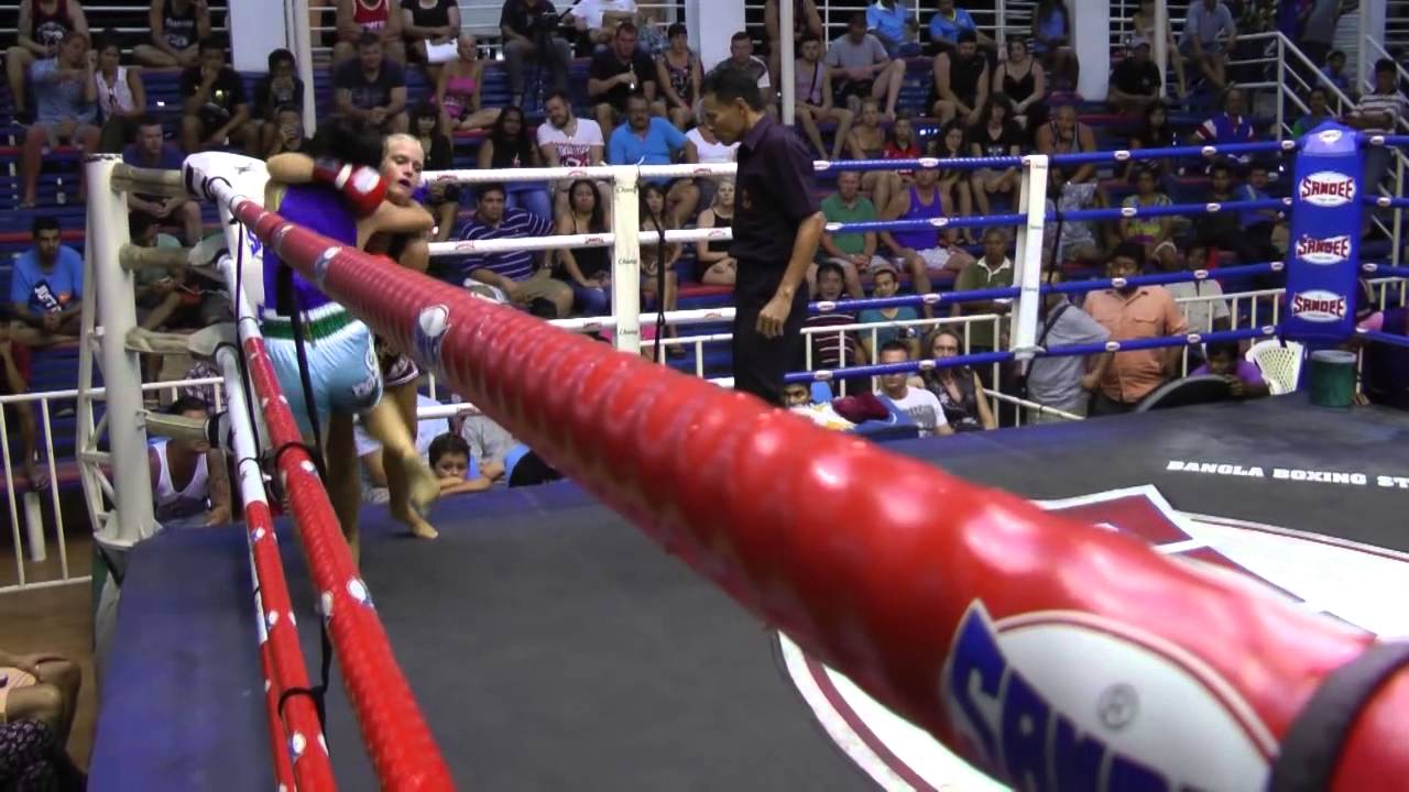 Michelle (Sinbi Muay Thai) From Sweden Fighting @ Bangla