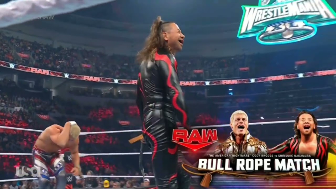 WWE RAW CODY RHODES VS SHINSUKE NAKAMURA 02/05/24 background