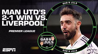 Liverpool vs. Man United FULL REACTION! Amorim’s tactics, dropping Salah, Isak & more! | ESPN FC background