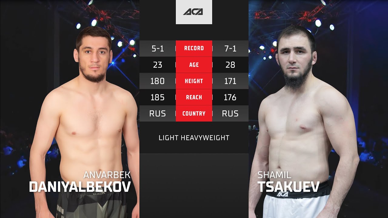Анварбек Даниялбеков vs. Шамиль Цакуев | Anvarbek Daniyalbekov vs. Shamil Tsakuev | ACA YE 43