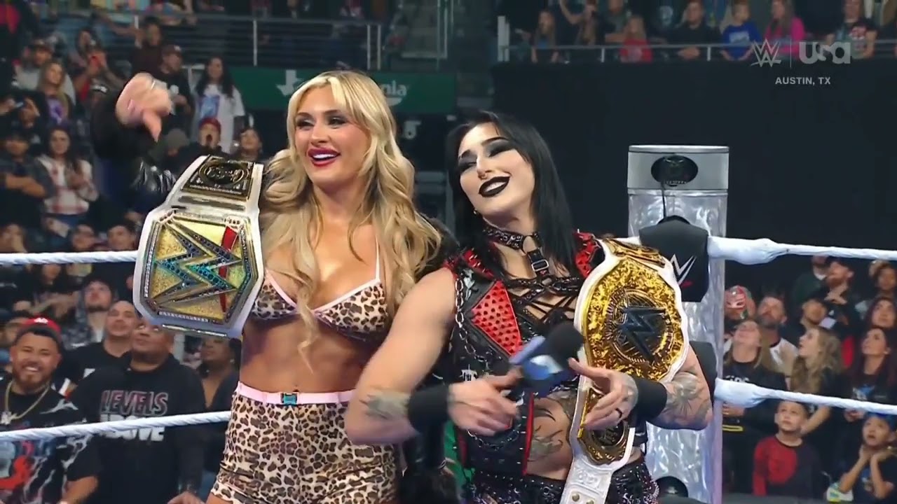 WWE SMACKDOWN NIA JAX & CANDICE LERAE ENTRANCE 01/24/25 backdrop
