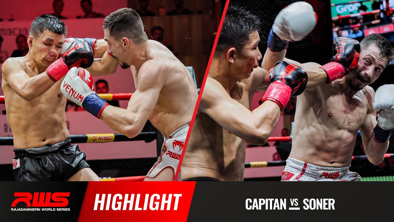 ไฮไลท์ Highlight l กัปปิตัน vs. โซเนอร์ วีนั่มมวยไทย l Capitan vs. Soner Venum Muay Thai l RWS background