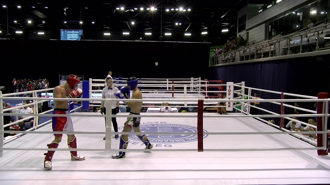 Josef Vodak v Panagiotis Eleftheriou WAKO European Championships 2019 background