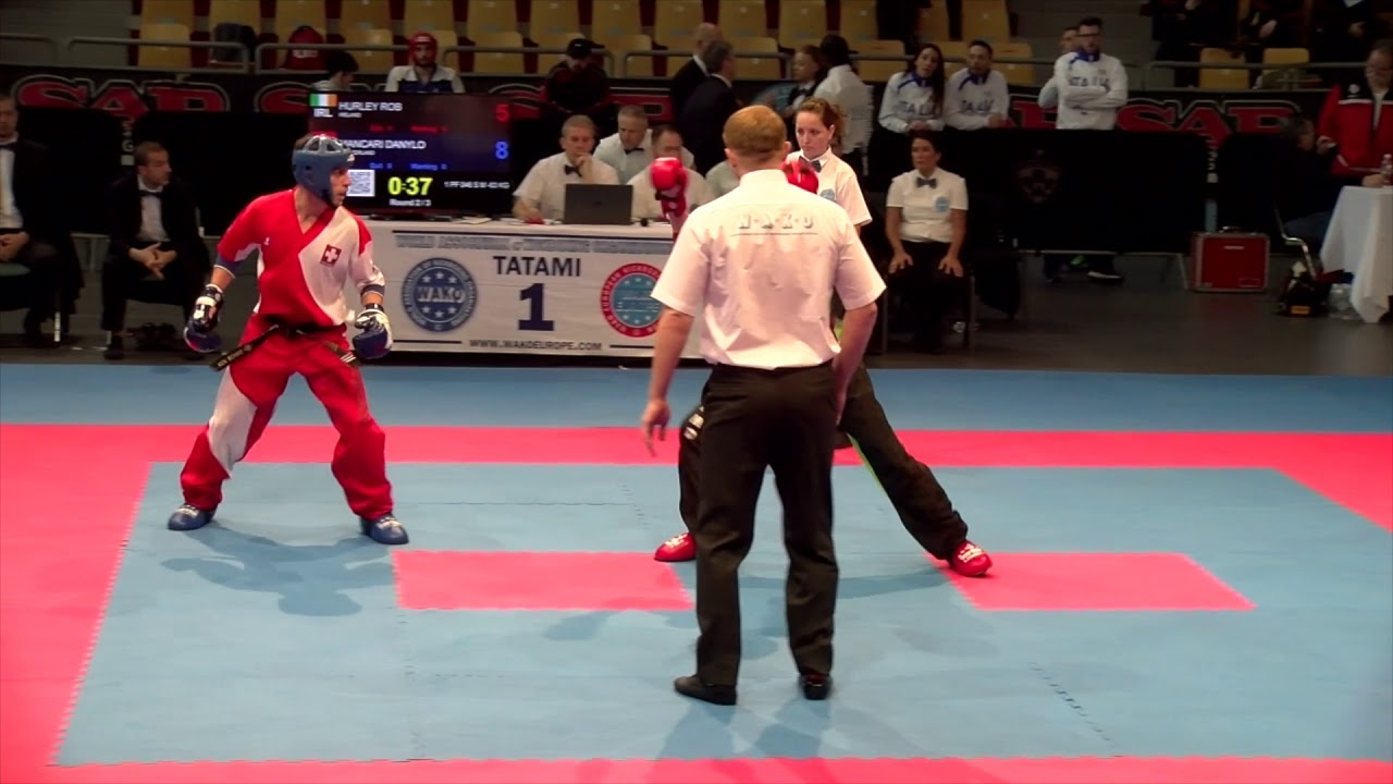 Rob Hurley v Danylo Mancari WAKO European Championships 2018 background