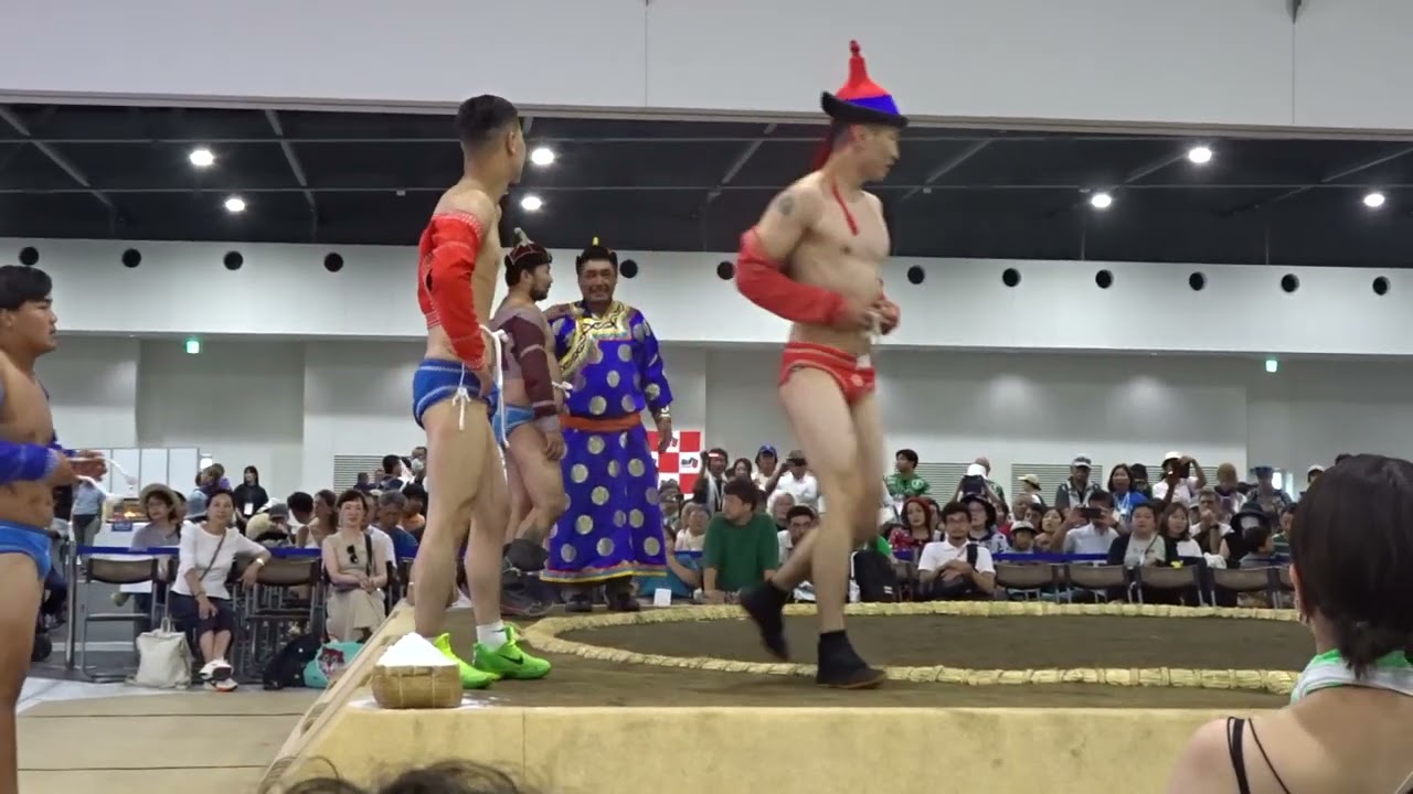 『モンゴル相撲』万博で世界の相撲をご紹介【大阪万博 SUMO EXPO】2025/8/4 mongol sumo - osaka kansai EXPO basho