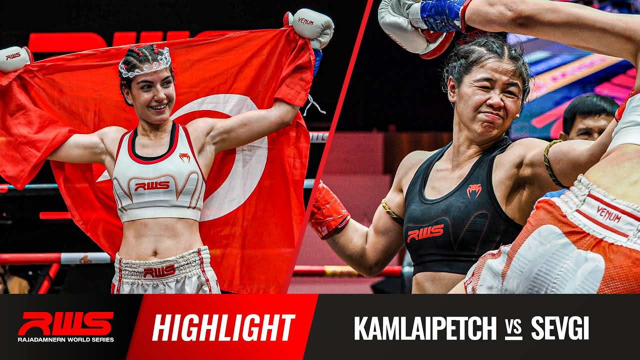 ไฮไลท์ Highlight l กำไลเพชร vs. เซฟกี้ โดกาน l Kamlaipetch vs. Sevgi Dogan l RWS background