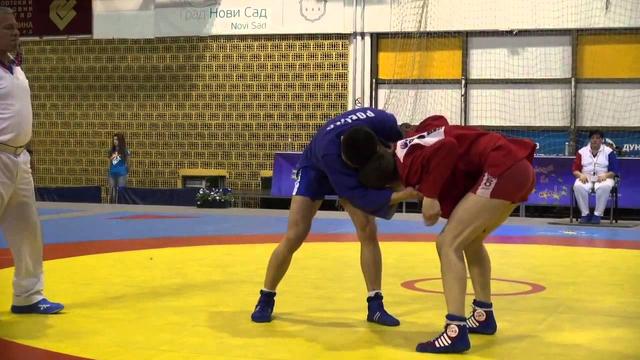 Самбо Первенство Европы 2015 ОНДАР Саян (Россия) vs КРУГЛИК Александр (Беларусь) - юниоры 74 backdrop