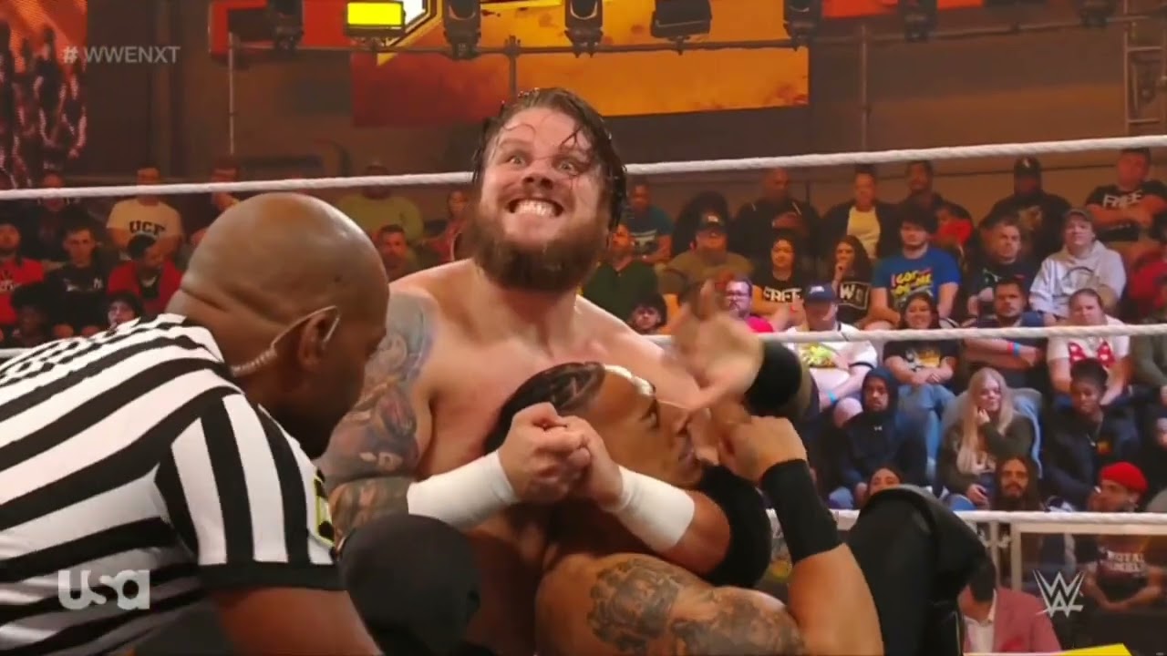 WWE NXT CARMELO HAYES VS JOE GACY 02/13/24 background